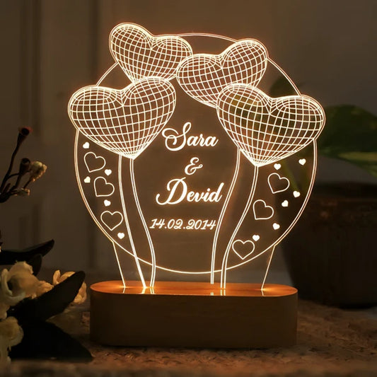Round shaped customised lamp
