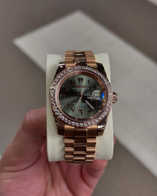 Premium Rose Gold Arabic Dial Watch – Luxury Redefined