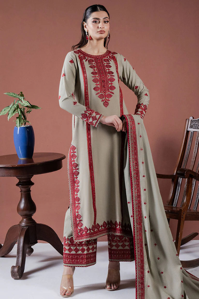 EMBROIDERED DUPATTA AND LAWN TROUSER