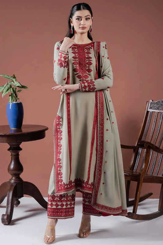 EMBROIDERED DUPATTA AND LAWN TROUSER