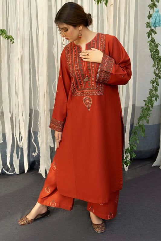 URGE Lawn 3PC Embroidered Shirt with Digital Printed Dupatta