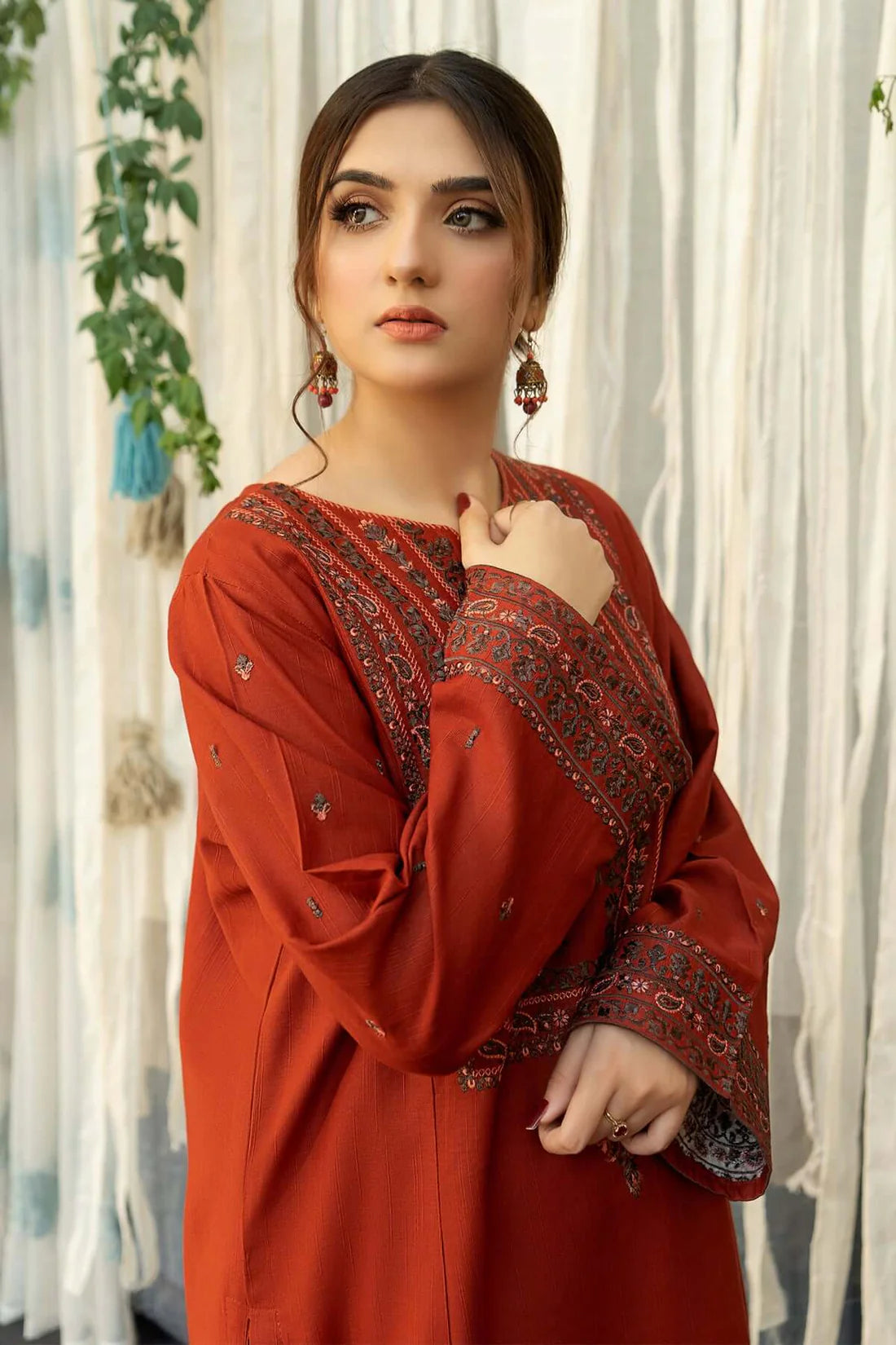 URGE Lawn 3PC Embroidered Shirt with Digital Printed Dupatta